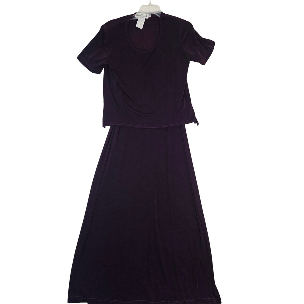 Ronni Nicole by Ouida Womens Purple 2 Piece Maxi Skirt Set‎ Size 8 Style 8041B